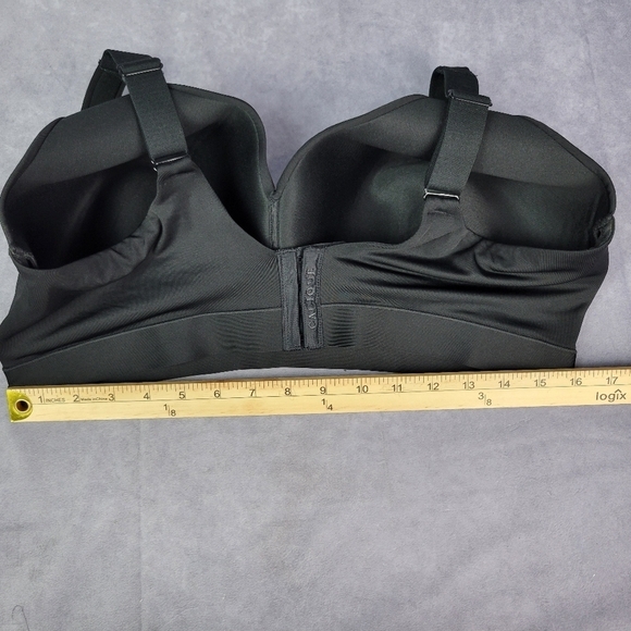 Cacique Lightly‎ Lined No Wire  Black Bra size 42DDD - Picture 5 of 10
